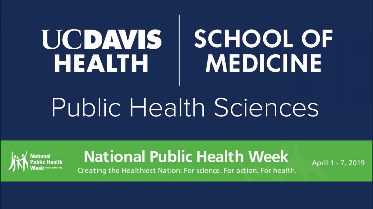 department of public health sciences and national public health week logos