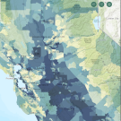 Cal Enviro Screen Map of Northern California